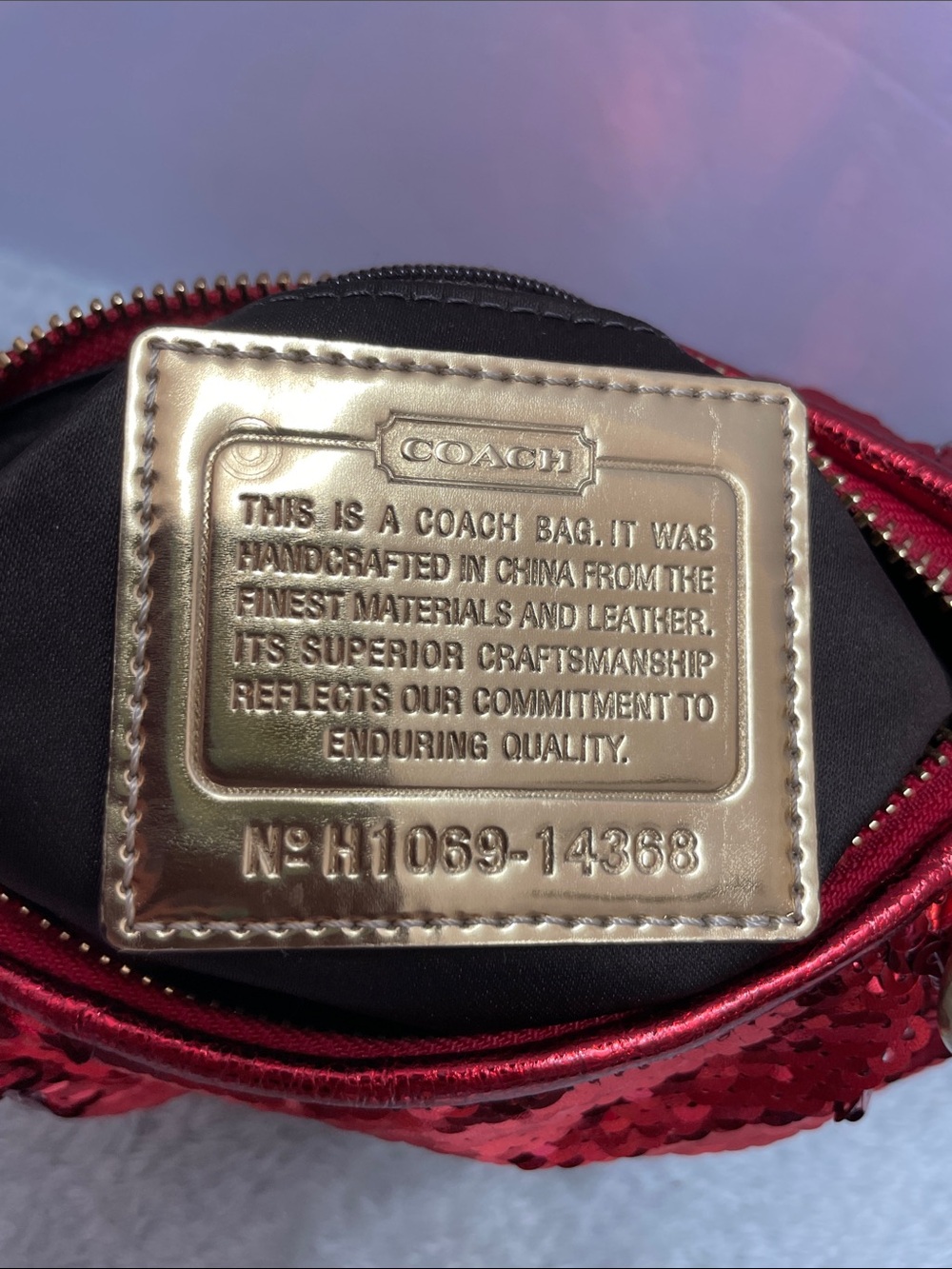 Coach Poppy ‘Occasion’ Sequin Small Shoulder Bag - Picture 11 of 11